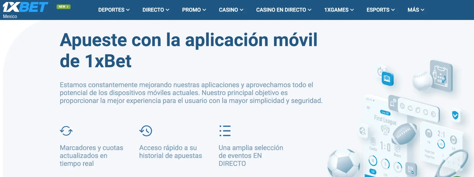 Descarga app 1xBet